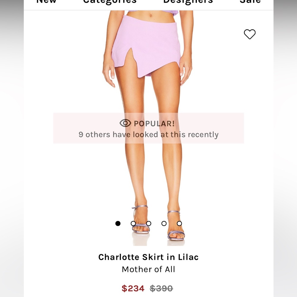 Mother of All Charlotte Skirt in Lilac